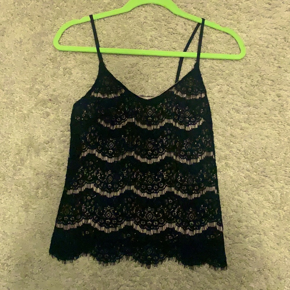 Black Lacey tank top